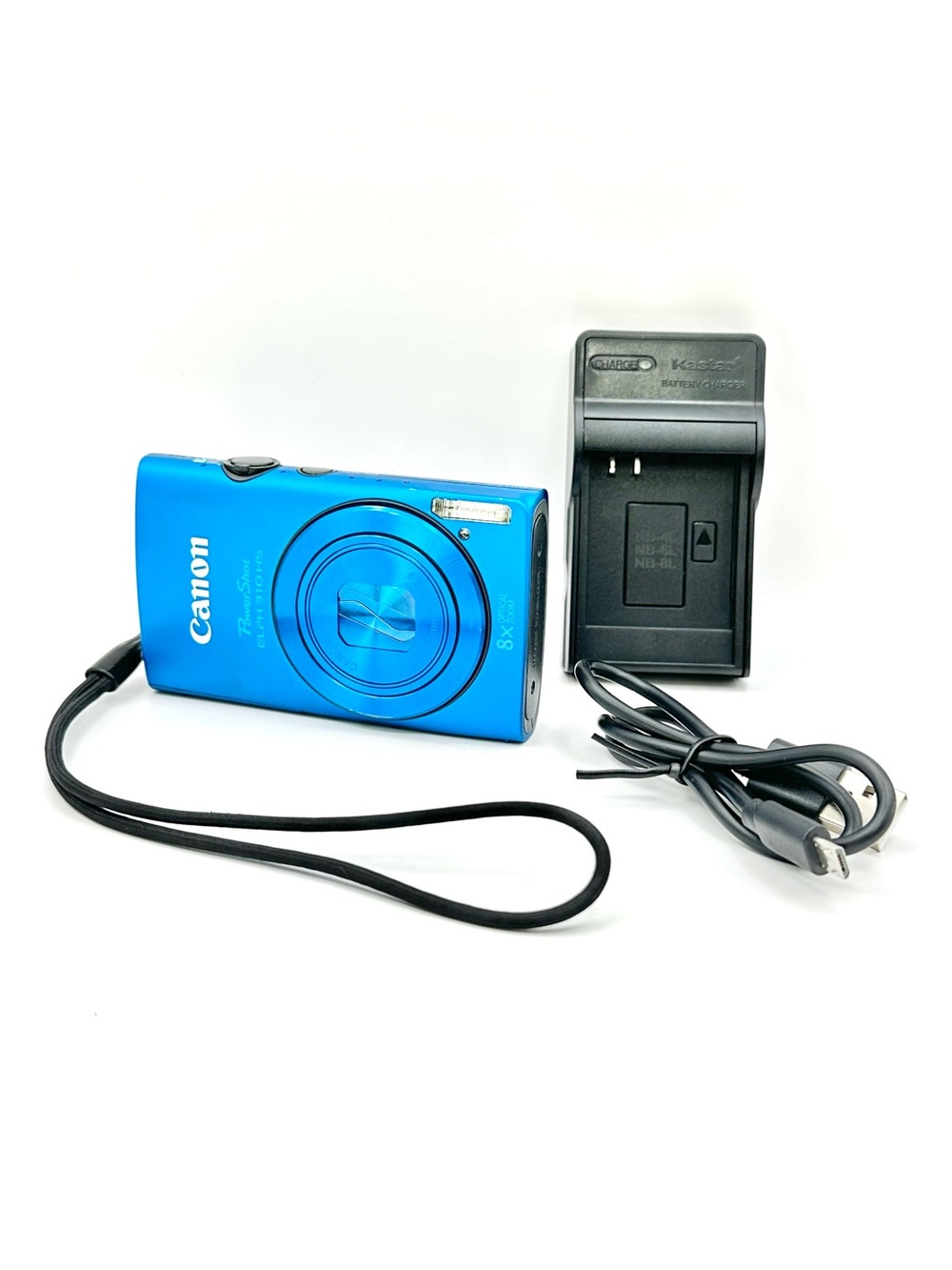 Canon PowerShot ELPH 310 HS Blue Compact w/ Charger